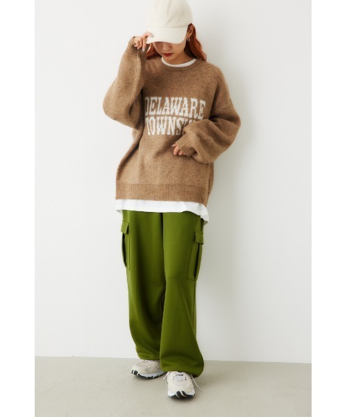 RODEO CROWNS WIDE BOWL(ロデオクラウンズワイドボウル)の「B-HEAT ダンボール カーゴパンツ(カーゴパンツ・レディース・オレンジ/チャコールグレー/カーキ/ライトブルー・LARGE/MEDIUM)」の8枚目の写真