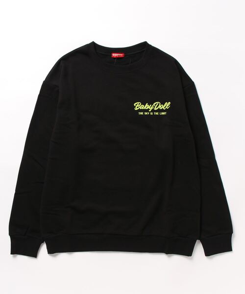 BABYDOLL（ベビードール）の「親子お揃い ゼブラ柄 リブ トレーナー 8965A（スウェット・メンズ・ブラック/ピンク系その他7/グリーン/パープル・L/XL/M/S）」の10枚目の写真