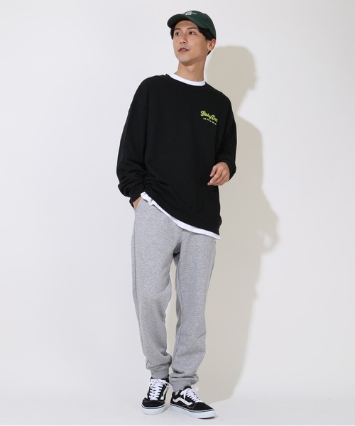 BABYDOLL（ベビードール）の「親子お揃い ゼブラ柄 リブ トレーナー 8965A（スウェット・メンズ・ブラック/ピンク系その他7/グリーン/パープル・L/XL/M/S）」の8枚目の写真