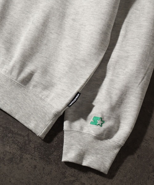 STARTER BLACK LABEL（スターターブラックレーベル）の「【STARTER /スターター】グラフィック ラバー×発砲プリント 裏起毛 オーバーサイズ スタンドハーフジップ プルオーバー（スウェット・メンズ・ホワイト系/ブラック/ブラウン・L/M/XL）」の12枚目の写真