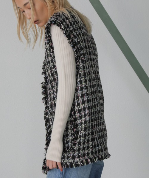 ROSE BUD（ローズバッド）の「ツイードベスト（ベスト）」 - WEAR