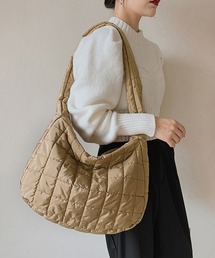 キルトショルダーバッグダウン風レディース