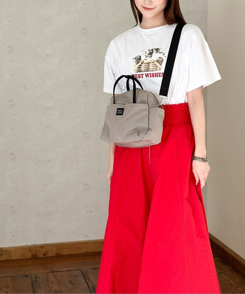 Per sist ence(パーシエンス)の「ナローハンドル2WAYミニボストン(ショルダーバッグ・レディース・グレー/ブラック/チャコールグレー/スモークピンク・FREE)」の21枚目の写真