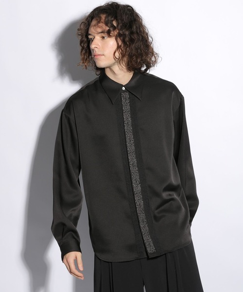 【HARE】 フロントラインシシュウシャツ 楽天市場】(M)フロントラインシシュウSH HARE ハレ トップス