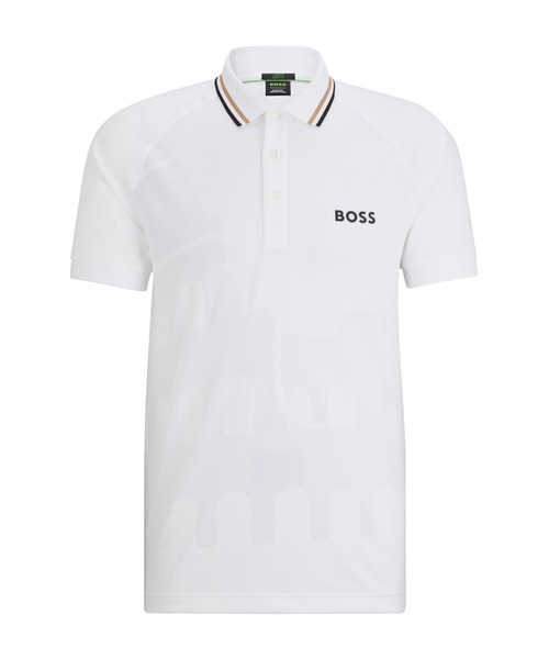 BOSS x Matteo Berrettini テクニカルジャカードジャージー ポロシャツ