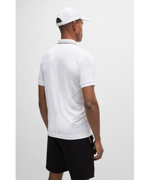 BOSS x Matteo Berrettini テクニカルジャカードジャージー ポロシャツ