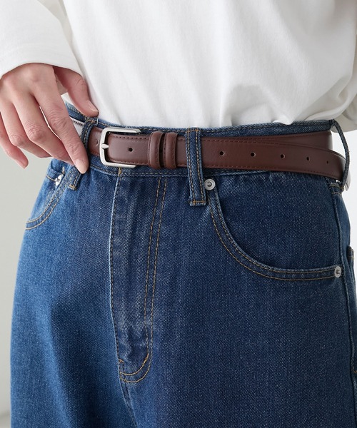 BONLECILL（ボンルシール）の「ヴィンテージライク クラシックベルト（ベルト・レディース・ブラック/ブラウン・FREE）」の2枚目の写真