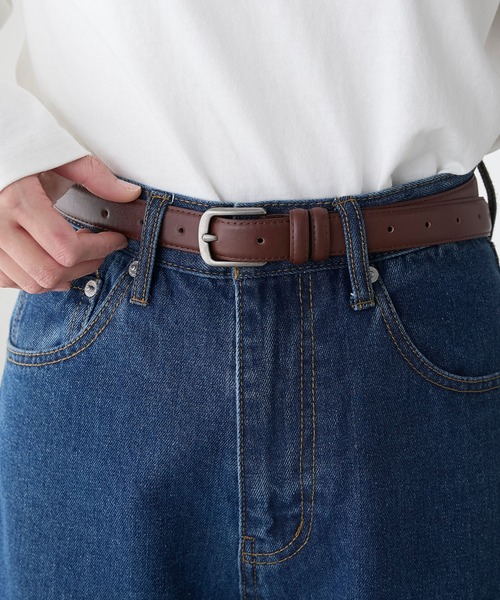 BONLECILL（ボンルシール）の「ヴィンテージライク クラシックベルト（ベルト・レディース・ブラック/ブラウン・FREE）」の10枚目の写真