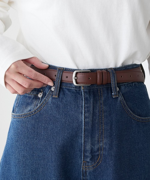 BONLECILL（ボンルシール）の「ヴィンテージライク クラシックベルト（ベルト・レディース・ブラック/ブラウン・FREE）」の12枚目の写真