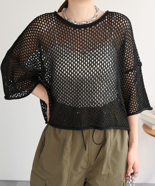 23SS完売　セオリー　Cable Shell Top サマーニット 23SS完売 セオリー Cable Shell Top サマーニット