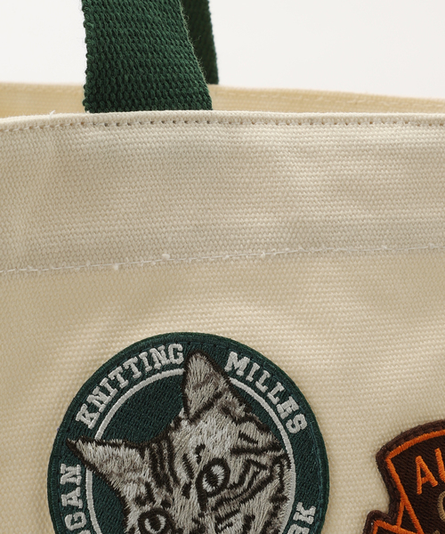 B.C STOCK（ベーセーストック）の「【LOGAN / ローガン】別注 エンブレムトートバッグ（トートバッグ・レディース・ネイビー/アイボリー・FREE）」の4枚目の写真