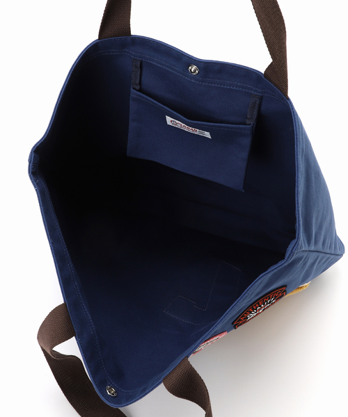 B.C STOCK（ベーセーストック）の「【LOGAN / ローガン】別注 エンブレムトートバッグ（トートバッグ・レディース・ネイビー/アイボリー・FREE）」の10枚目の写真