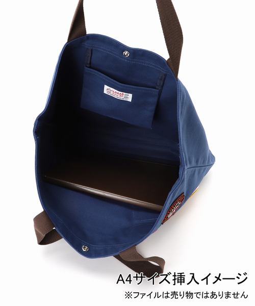 B.C STOCK（ベーセーストック）の「【LOGAN / ローガン】別注 エンブレムトートバッグ（トートバッグ・レディース・ネイビー/アイボリー・FREE）」の13枚目の写真