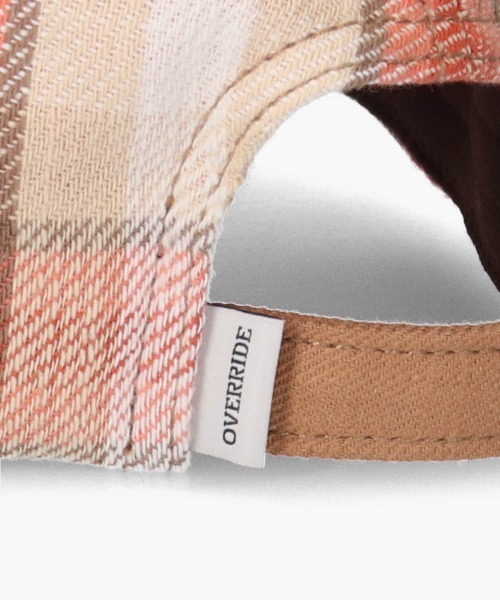 OVERRIDE（オーバーライド）の「OVERRIDE OGC CHECK 6P CAP SG / オーバーライド（キャップ・レディース・ブルー/パープル/オレンジ・57~59cm）」の13枚目の写真