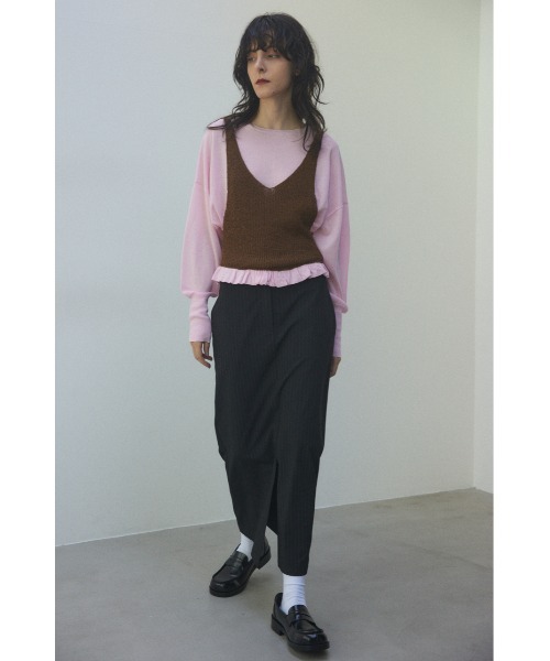 BLACK BY MOUSSY（ブラックバイマウジー）の「layered knit tops 