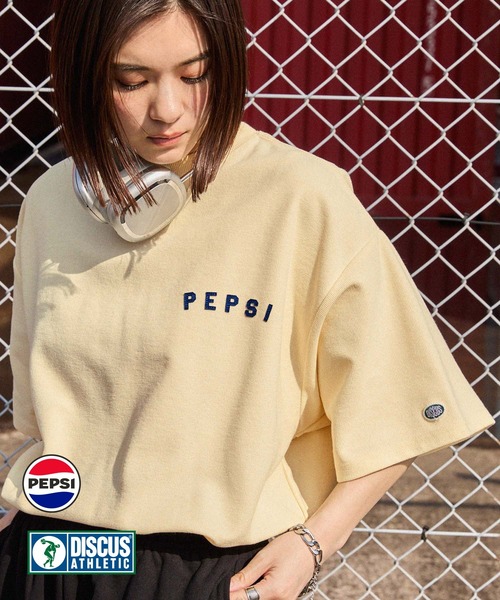 DISCUS ATHLETIC(ディスカス アスレチック)の「【DISCUS ATHLETIC×PEPSI】コラボ ワンポイントロゴ ショートスリーブ半袖カットソー(Tシャツ/カットソー・メンズ・ブラック/アイボリー・M/L)」の11枚目の写真