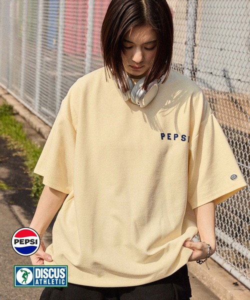DISCUS ATHLETIC(ディスカス アスレチック)の「【DISCUS ATHLETIC×PEPSI】コラボ ワンポイントロゴ ショートスリーブ半袖カットソー(Tシャツ/カットソー・メンズ・ブラック/アイボリー・M/L)」の14枚目の写真