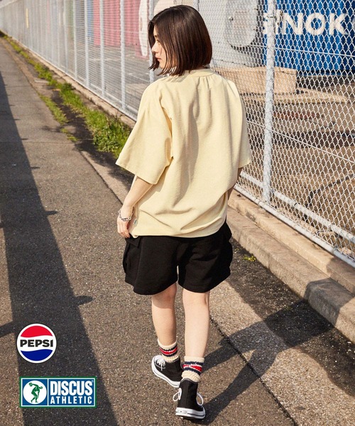 DISCUS ATHLETIC(ディスカス アスレチック)の「【DISCUS ATHLETIC×PEPSI】コラボ ワンポイントロゴ ショートスリーブ半袖カットソー(Tシャツ/カットソー・メンズ・ブラック/アイボリー・M/L)」の17枚目の写真
