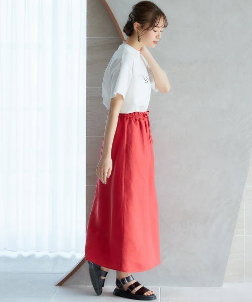 miclat（ミクラ）の「大きいサイズ　リラックススカート　miclat（スカート・レディース・ネイビー/レッド・L/LL/3L/4L/5L）」の18枚目の写真