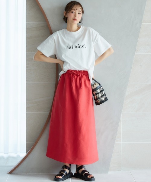 miclat（ミクラ）の「大きいサイズ　リラックススカート　miclat（スカート・レディース・ネイビー/レッド・L/LL/3L/4L/5L）」の3枚目の写真