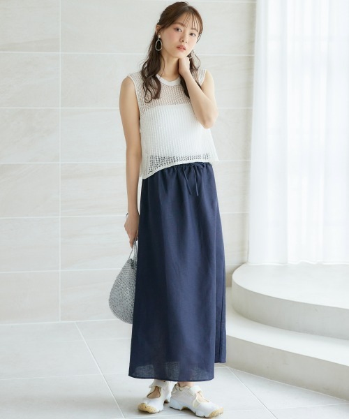 miclat（ミクラ）の「大きいサイズ　リラックススカート　miclat（スカート・レディース・ネイビー/レッド・L/LL/3L/4L/5L）」の20枚目の写真