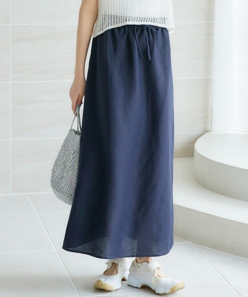 miclat（ミクラ）の「大きいサイズ　リラックススカート　miclat（スカート・レディース・ネイビー/レッド・L/LL/3L/4L/5L）」の10枚目の写真