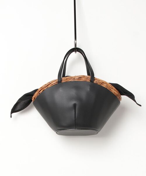 The Bagmati（ザバグマティ）の「BAGMATI LEATHER COMBINATION BASKET バグマティ レザー使い かごバッグ（ハンドバッグ・レディース・ブラック・FREE）」の10枚目の写真