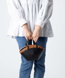 The Bagmati | BAGMATI LEATHER COMBINATION BASKET バグマティ レザー使い かごバッグ(ハンドバッグ)