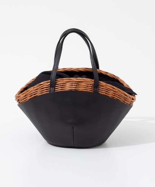 The Bagmati（ザバグマティ）の「BAGMATI LEATHER COMBINATION BASKET バグマティ レザー使い かごバッグ（ハンドバッグ・レディース・ブラック・FREE）」の16枚目の写真