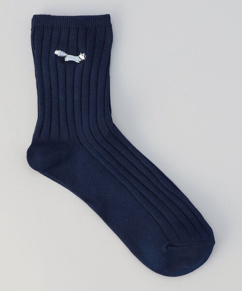 PENNEYS（ぺニーズ）の「PENNEYS別注 RIB SOCKS（ソックス/靴下・レディース・ホワイト/オレンジ/ネイビー・FREE）」の2枚目の写真