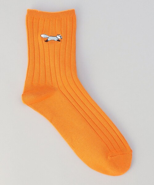 PENNEYS（ぺニーズ）の「PENNEYS別注 RIB SOCKS（ソックス/靴下・レディース・ホワイト/オレンジ/ネイビー・FREE）」の3枚目の写真
