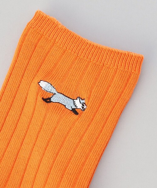 PENNEYS（ぺニーズ）の「PENNEYS別注 RIB SOCKS（ソックス/靴下・レディース・ホワイト/オレンジ/ネイビー・FREE）」の4枚目の写真