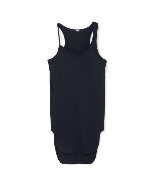 HAKUJI/ハクジ　edit for lulu タンクトップ　ブラック HAKUJI ハクジ Twist cotton bra tank ツイスト コットン ブラ