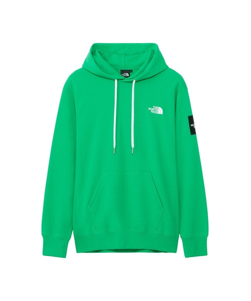 THE NORTH FACE(ザノースフェイス)の「THE NORTH FACE Square Logo Hoodie(ザ・ノース・フェイス スクエア ロゴ フーディー)(パーカー・メンズ・ブラック/オフホワイト/パープル系/グリーン系・MEDIUM/LARGE/X-LARGE/SMALL/XX-LARGE)」の4枚目の写真
