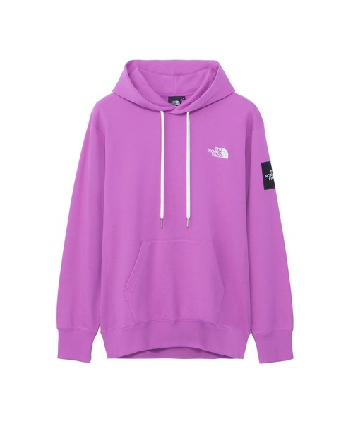 THE NORTH FACE(ザノースフェイス)の「THE NORTH FACE Square Logo Hoodie(ザ・ノース・フェイス スクエア ロゴ フーディー)(パーカー・メンズ・ブラック/オフホワイト/パープル系/グリーン系・MEDIUM/LARGE/X-LARGE/SMALL/XX-LARGE)」の1枚目の写真