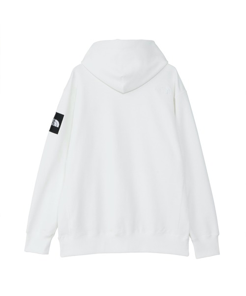 THE NORTH FACE(ザノースフェイス)の「THE NORTH FACE Square Logo Hoodie(ザ・ノース・フェイス スクエア ロゴ フーディー)(パーカー・メンズ・ブラック/オフホワイト/パープル系/グリーン系・MEDIUM/LARGE/X-LARGE/SMALL/XX-LARGE)」の5枚目の写真