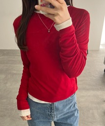 GIUNON | back stitch sheer tops / バックステッチシアートップス(Tシャツ/カットソー)