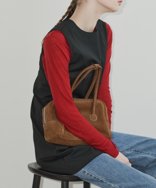 GIUNON（ジウノン）の「back stitch sheer tops / バックステッチシアートップス（Tシャツ/カットソー・レディース・レッド/ブルー/アイボリー・FREE）」の22枚目の写真