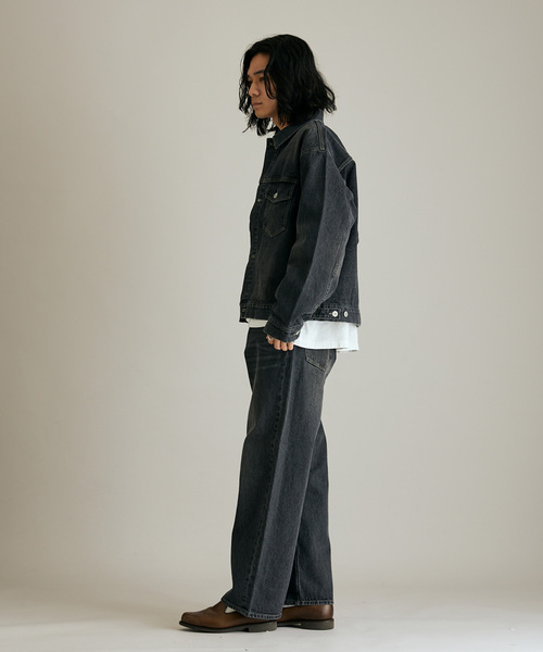 JOURNAL STANDARD（ジャーナルスタンダード）の「バギー デニムトラッカージャケット（デニムジャケット・メンズ・ブラック系その他/ブルー・SMALL/MEDIUM/LARGE）」の18枚目の写真