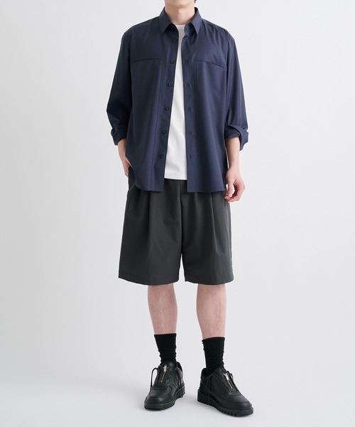 THE TOKYO(ザトウキョウ)の「【THE TOKYO/ザトウキョウ】Active Washable Wool L/S Shirt Solid/アクティブウォッシャブルウールL/Sシャツソリッド(シャツ/ブラウス・メンズ・ダークネイビー・44/46/48)」の3枚目の写真