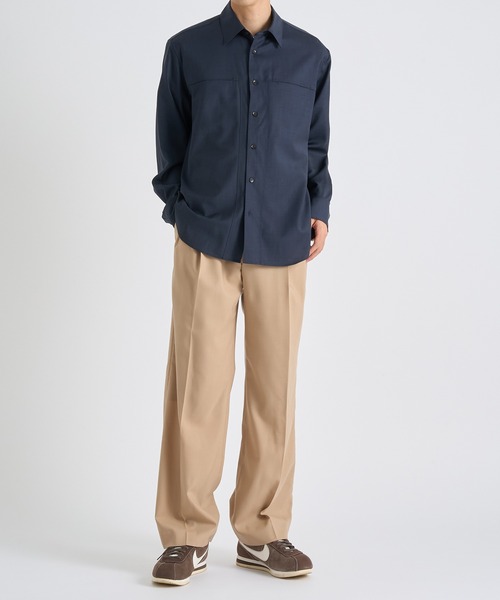 THE TOKYO(ザトウキョウ)の「【THE TOKYO/ザトウキョウ】Active Washable Wool L/S Shirt Solid/アクティブウォッシャブルウールL/Sシャツソリッド(シャツ/ブラウス・メンズ・ダークネイビー・44/46/48)」の12枚目の写真
