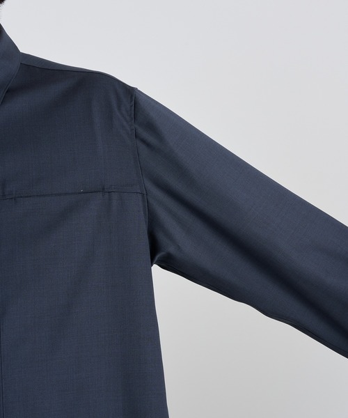 THE TOKYO(ザトウキョウ)の「【THE TOKYO/ザトウキョウ】Active Washable Wool L/S Shirt Solid/アクティブウォッシャブルウールL/Sシャツソリッド(シャツ/ブラウス・メンズ・ダークネイビー・44/46/48)」の7枚目の写真