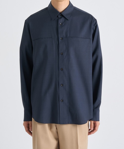 THE TOKYO(ザトウキョウ)の「【THE TOKYO/ザトウキョウ】Active Washable Wool L/S Shirt Solid/アクティブウォッシャブルウールL/Sシャツソリッド(シャツ/ブラウス・メンズ・ダークネイビー・44/46/48)」の13枚目の写真