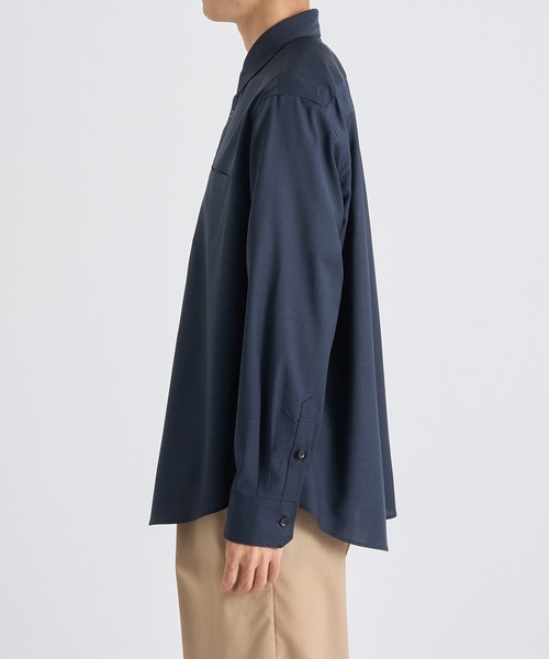 THE TOKYO(ザトウキョウ)の「【THE TOKYO/ザトウキョウ】Active Washable Wool L/S Shirt Solid/アクティブウォッシャブルウールL/Sシャツソリッド(シャツ/ブラウス・メンズ・ダークネイビー・44/46/48)」の14枚目の写真