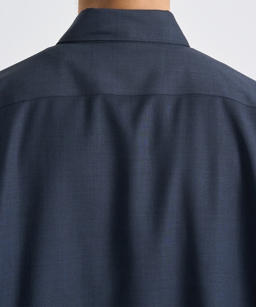THE TOKYO(ザトウキョウ)の「【THE TOKYO/ザトウキョウ】Active Washable Wool L/S Shirt Solid/アクティブウォッシャブルウールL/Sシャツソリッド(シャツ/ブラウス・メンズ・ダークネイビー・44/46/48)」の6枚目の写真