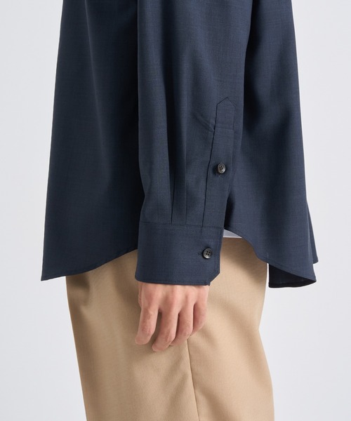 THE TOKYO(ザトウキョウ)の「【THE TOKYO/ザトウキョウ】Active Washable Wool L/S Shirt Solid/アクティブウォッシャブルウールL/Sシャツソリッド(シャツ/ブラウス・メンズ・ダークネイビー・44/46/48)」の9枚目の写真