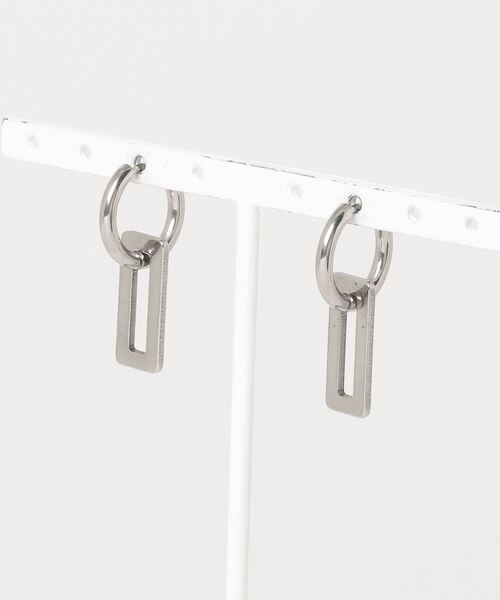 SILVER BULLET（シルバーバレット）の「『SBLTR』ユニセックス デザインフープピアス（ピアス（片耳用）・レディース・A/B/C/D/E・FREE）」の6枚目の写真