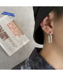 SILVER BULLET | 『SBLTR』ユニセックス デザインフープピアス(ピアス（片耳用）)