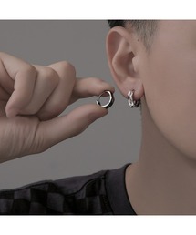 SILVER BULLET（シルバーバレット）の「『SBLTR』ユニセックス デザインフープピアス（ピアス（片耳用））」