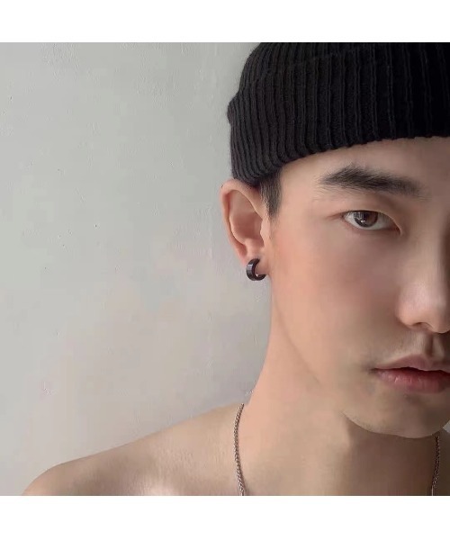 SILVER BULLET（シルバーバレット）の「『SBLTR』ユニセックス デザインフープピアス（ピアス（片耳用）・レディース・A/B/C/D/E・FREE）」の5枚目の写真